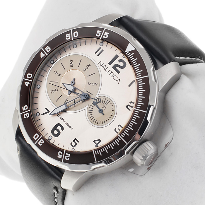 zegarek Nautica A15528G srebrny Pasek - miniatura 2