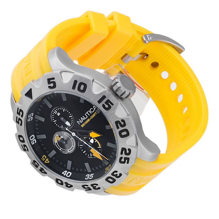 Nautica A15566G Pasek sportowy zegarek srebrny - miniatura 5