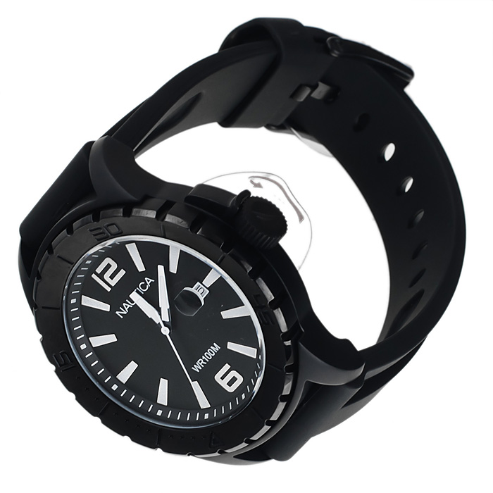 zegarek Nautica A15601G czarny Pasek - miniatura 4