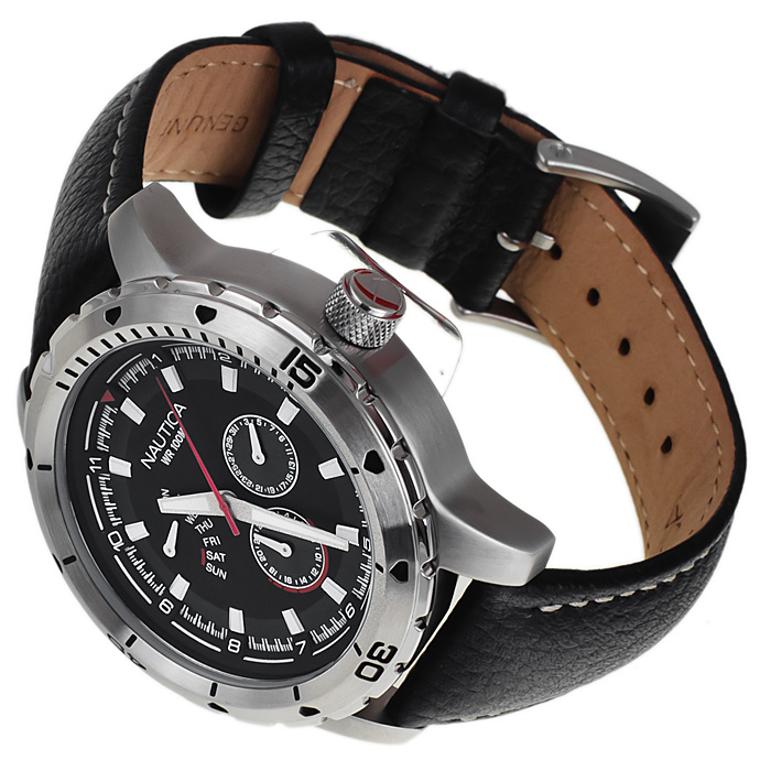 zegarek Nautica A15610G srebrny Pasek - miniatura 4