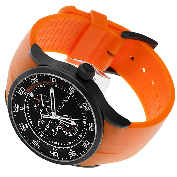 zegarek Nautica A15651G czarny Pasek - miniatura 4