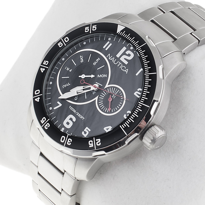 zegarek Nautica A16548G srebrny Bransoleta - miniatura 2