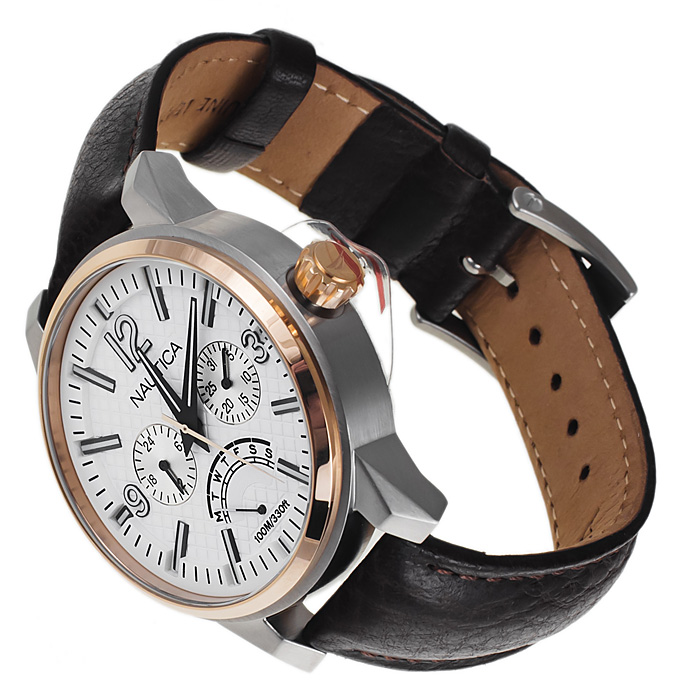 zegarek Nautica A16555G srebrny Pasek - miniatura 4