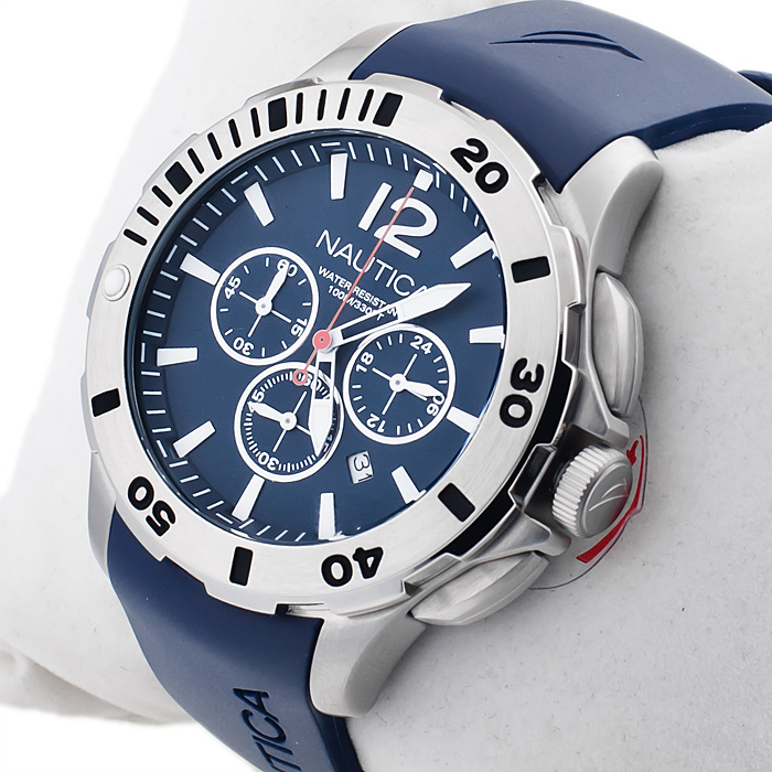 zegarek Nautica A16565G srebrny Pasek - miniatura 2