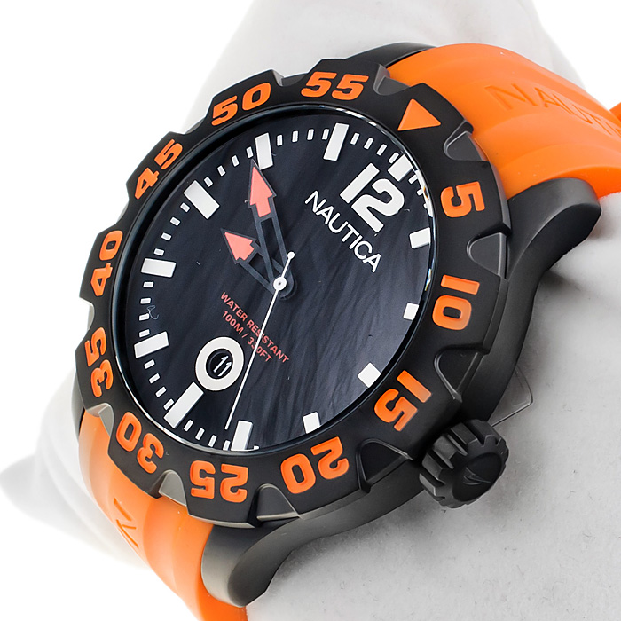 zegarek Nautica A20044G czarny Pasek - miniatura 2