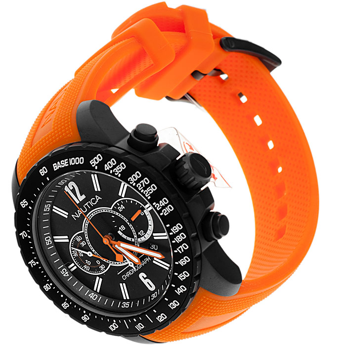 zegarek Nautica A21026G czarny Pasek - miniatura 4
