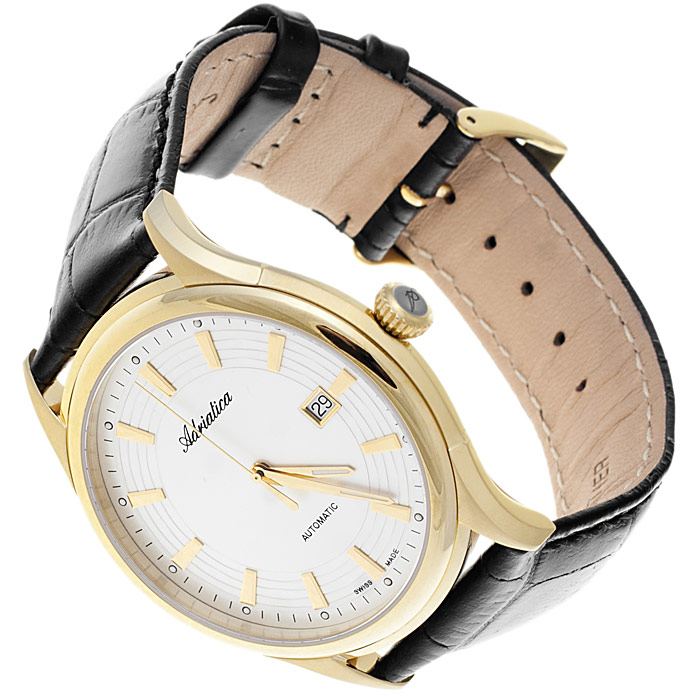 Adriatica A2804.1213A Automatic Automatic zegarek męski klasyczny szafirowe - miniatura 5