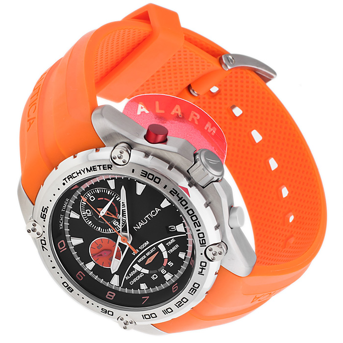 Nautica A29521G Pasek sportowy zegarek srebrny - miniatura 4