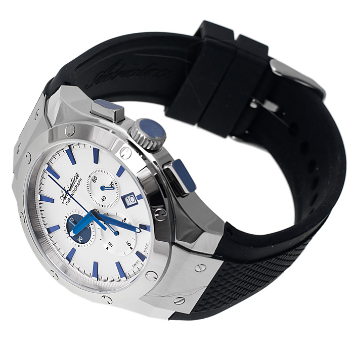 zegarek Adriatica A8209.52B3CH srebrny Pasek - miniatura 4