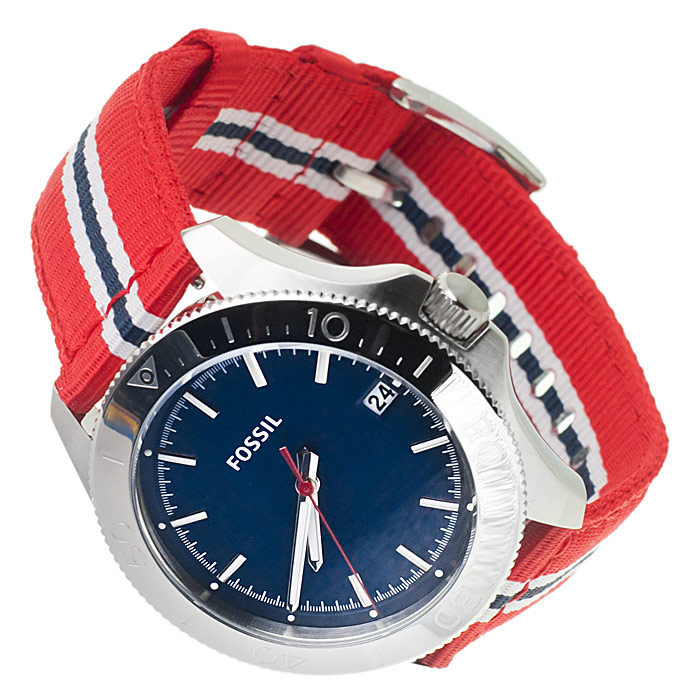 zegarek Fossil AM4479 srebrny Sport - miniatura 4