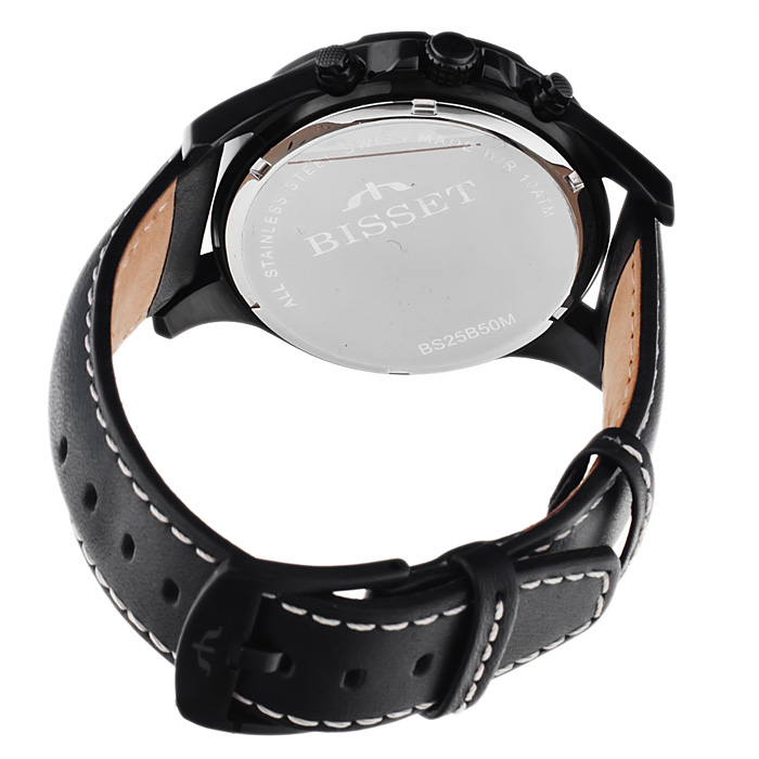 Bisset BS25B50BLACK zegarek męski sportowy Sportowe pasek - miniatura 5