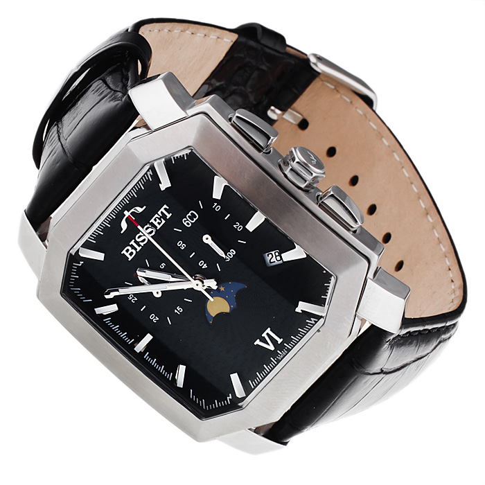 Zegarek Bisset Chronograph Moonphase męski - miniatura 4