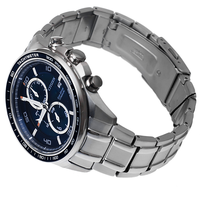 zegarek Citizen CA0345-51L srebrny Titanium - miniatura 4