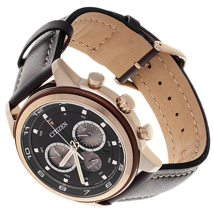 Citizen CA4037-01W zegarek męski klasyczny Chrono pasek - miniatura 7