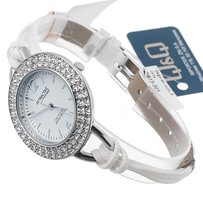 zegarek QQ DB13-301 srebrny Damskie - miniatura 4
