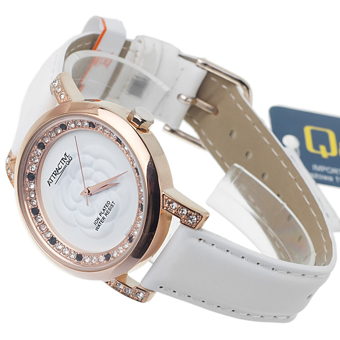 zegarek QQ DB33-101 złoty Damskie - miniatura 4