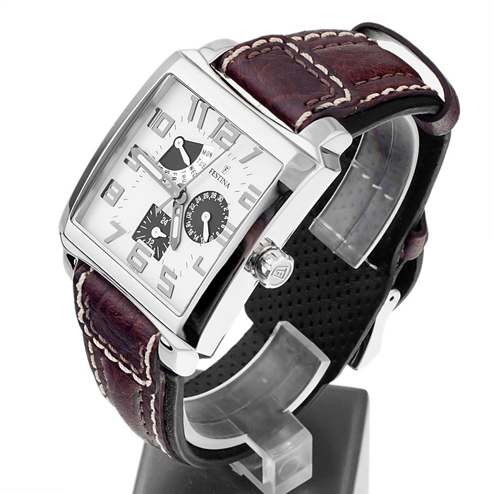 Festina F16282-3 Retro zegarek męski klasyczny mineralne - miniatura 3