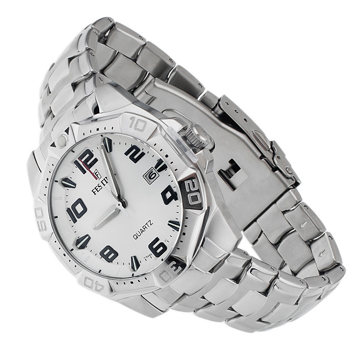 Festina F16285-1 Trend sportowy zegarek srebrny - miniatura 4