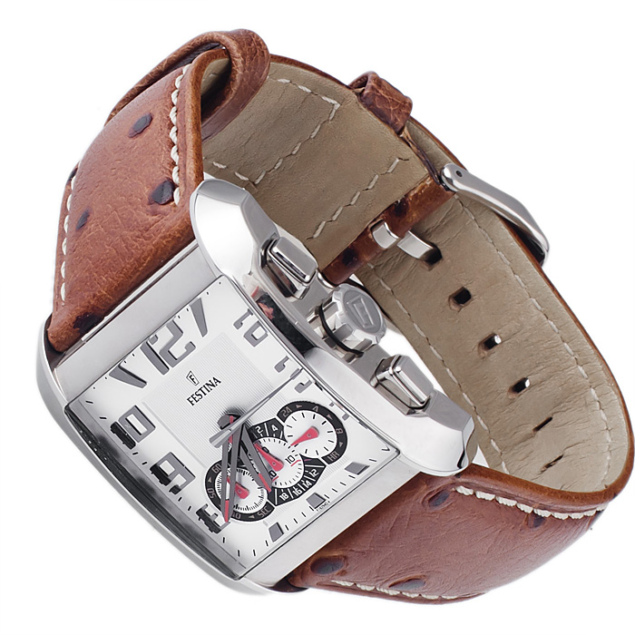 Festina F16294-4 Retro klasyczny zegarek srebrny - miniatura 4