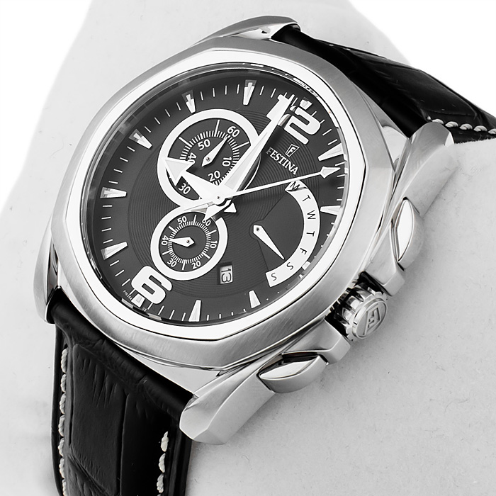 zegarek Festina F16354-3 srebrny Chronograf - miniatura 2