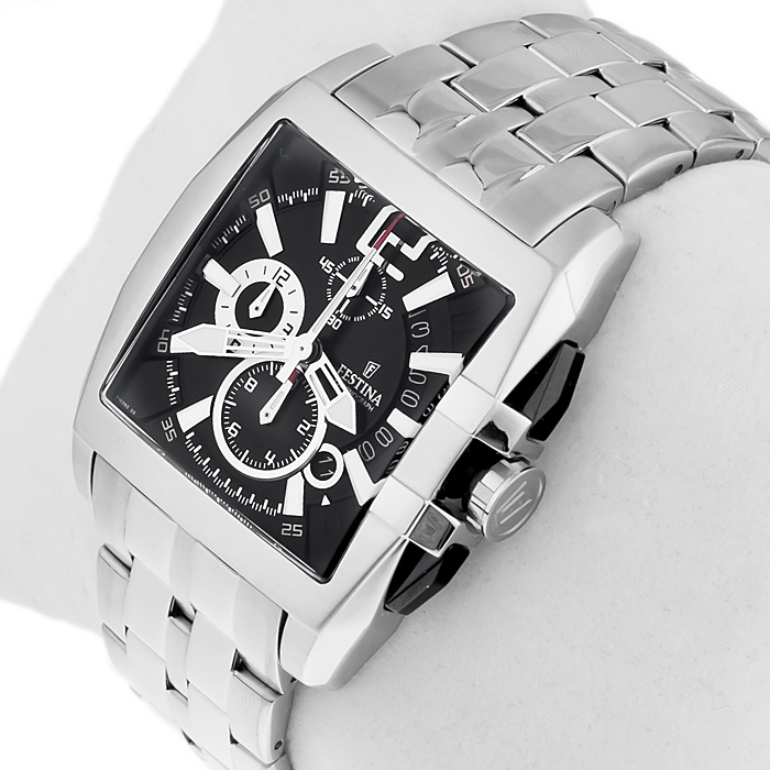 zegarek Festina F16393-3 srebrny Chronograf - miniatura 2