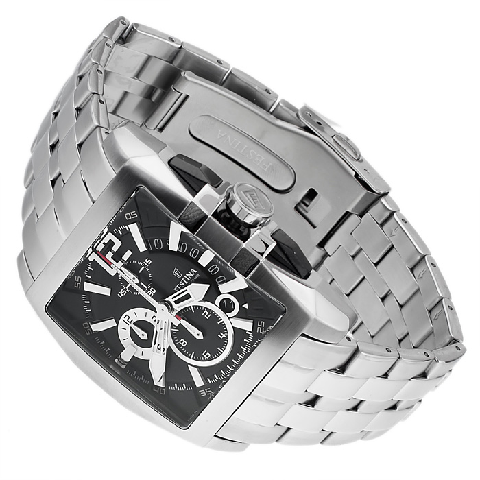 Festina F16393-3 Chronograf sportowy zegarek srebrny - miniatura 4