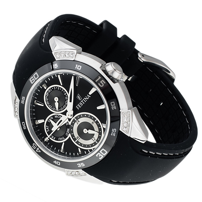Festina F16394-2 Classic sportowy zegarek srebrny - miniatura 4