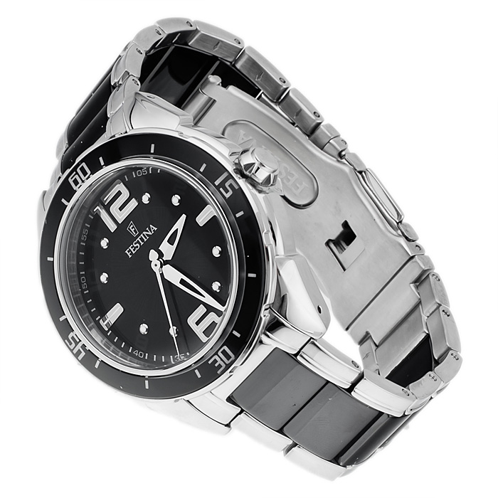 Festina F16395-2 Classic sportowy zegarek srebrny - miniatura 4