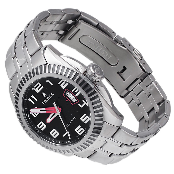 Festina F16482-3 Classic sportowy zegarek srebrny - miniatura 4