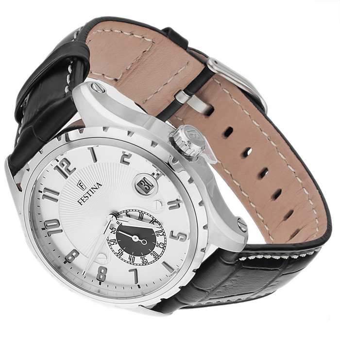 Festina F16486-1 Classic klasyczny zegarek srebrny - miniatura 4