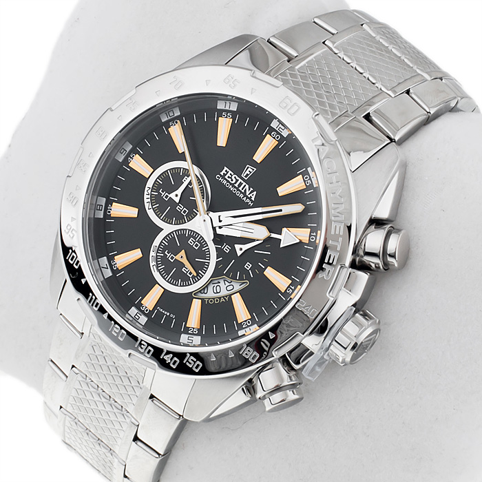 zegarek Festina F16488-2 srebrny Chronograf - miniatura 2