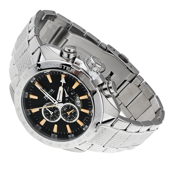 Festina F16488-2 Sport Chronograph Chronograf sportowy zegarek srebrny - miniatura 4