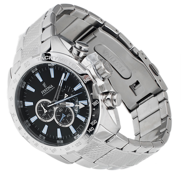 Festina F16488-3 zegarek męski Chronograf srebrny - miniatura 7