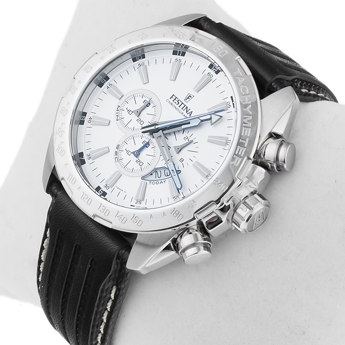 zegarek Festina F16489-1 srebrny Chronograf - miniatura 2