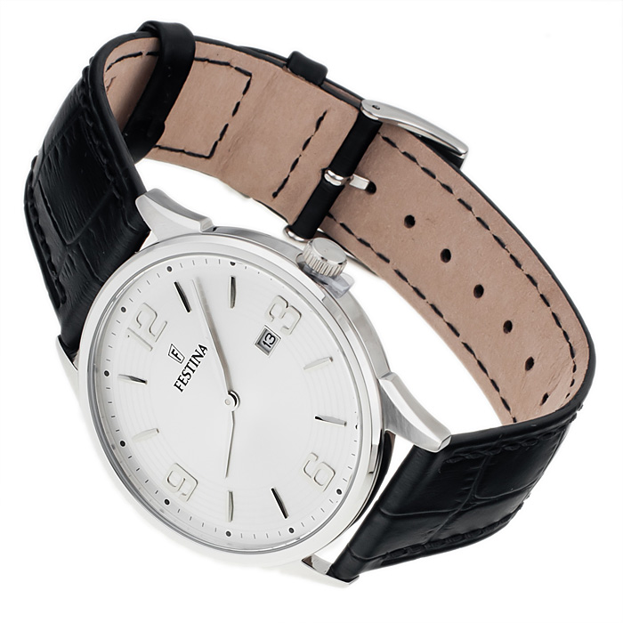 Festina F16518-3 Classic sportowy zegarek srebrny - miniatura 4