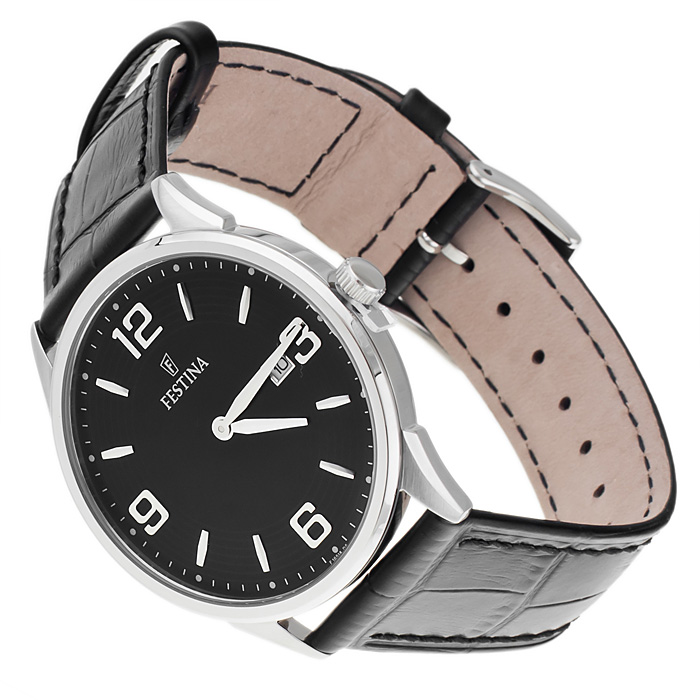 Festina F16518-6 Classic sportowy zegarek srebrny - miniatura 4