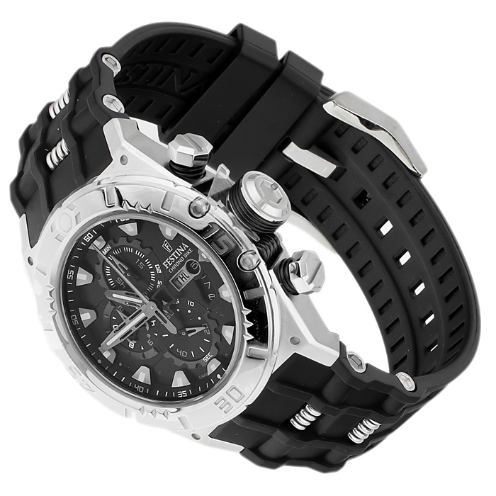 Festina F16528-5 Tour De France sportowy zegarek srebrny - miniatura 4