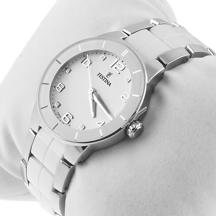 zegarek Festina F16531-1 srebrny Ceramic - miniatura 2