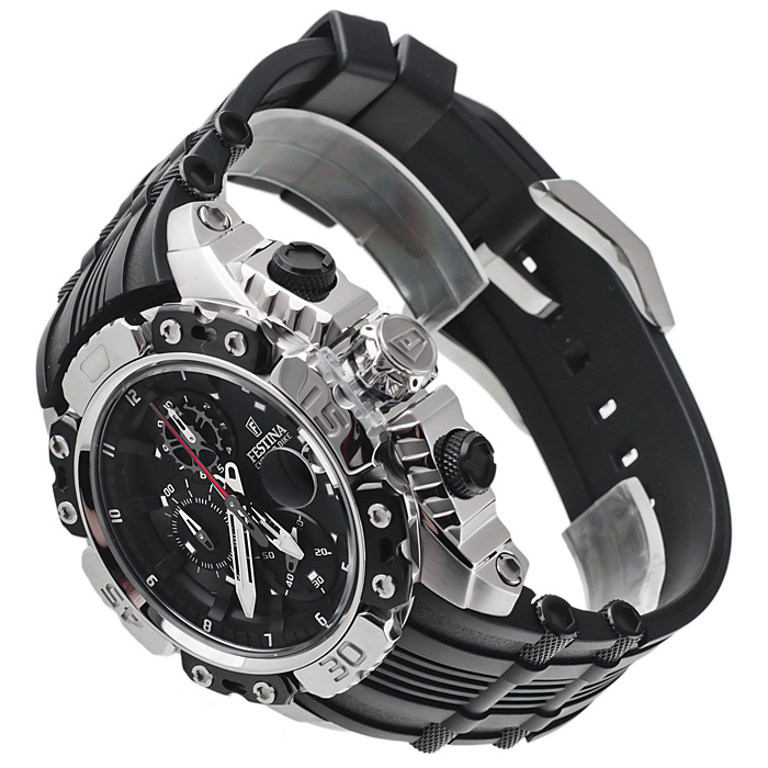 Festina F16543-2 Tour De France sportowy zegarek srebrny - miniatura 4
