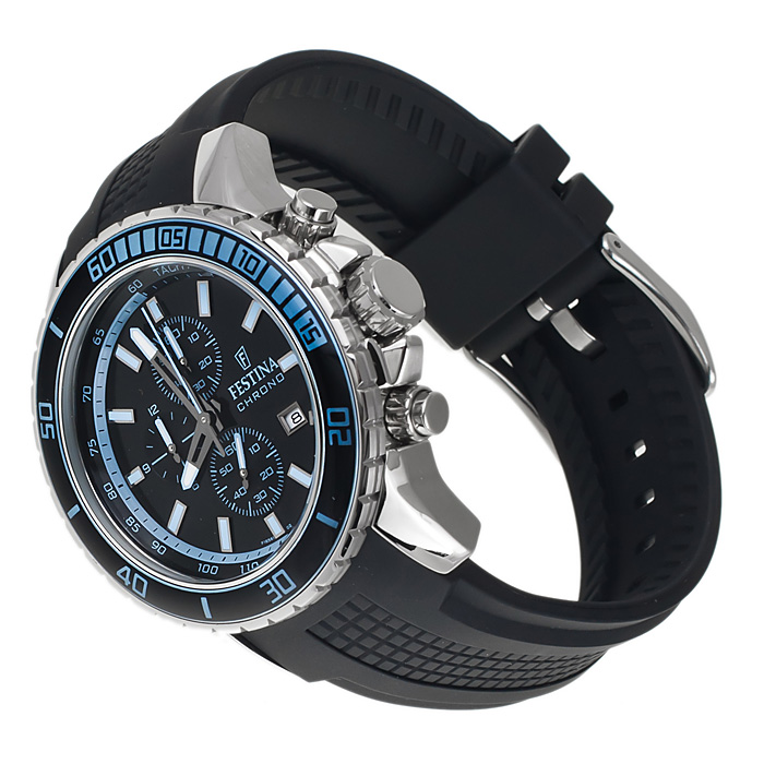 zegarek Festina F16561-2 srebrny Chronograf - miniatura 4