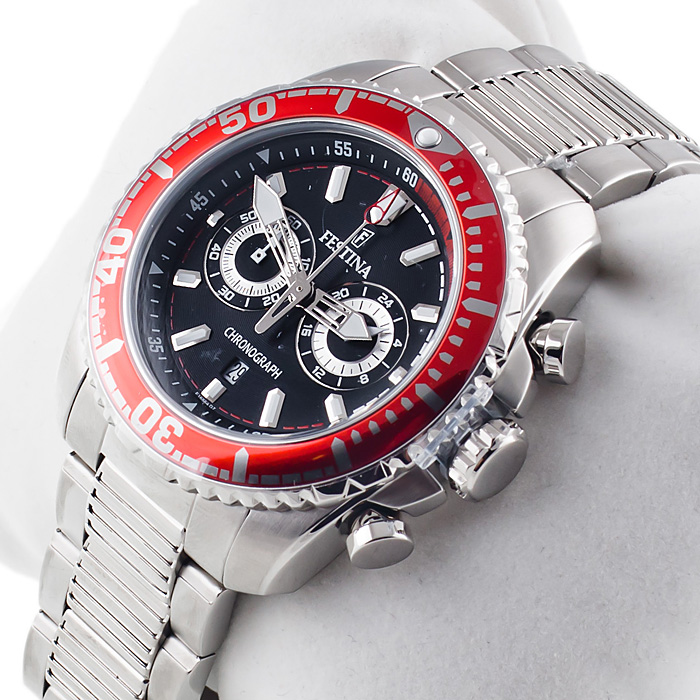 zegarek Festina F16564-8 srebrny Chronograf - miniatura 2