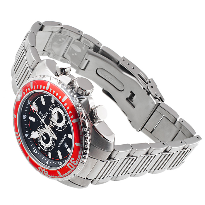 Festina F16564-8 Chronograf sportowy zegarek srebrny - miniatura 4
