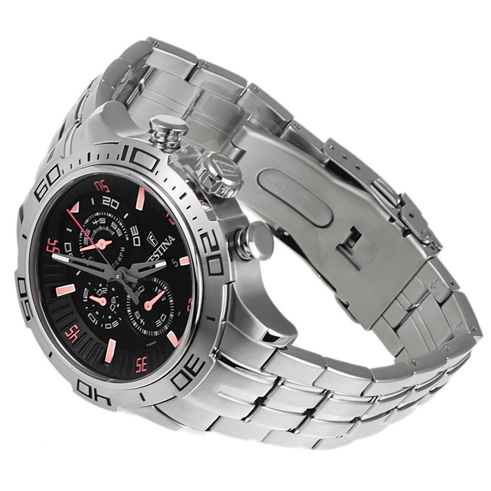 zegarek Festina F16565-6 srebrny Chronograf - miniatura 4