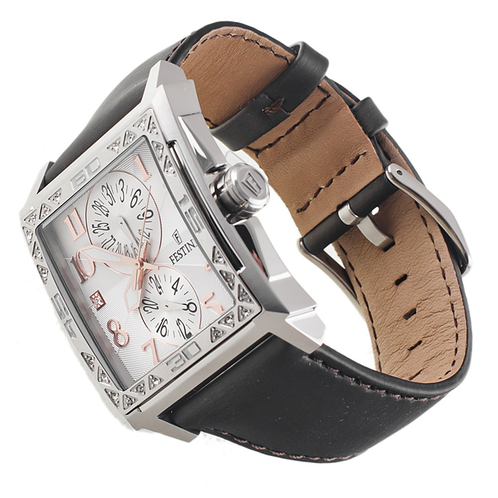 Festina F16570-5 Trend sportowy zegarek srebrny - miniatura 4