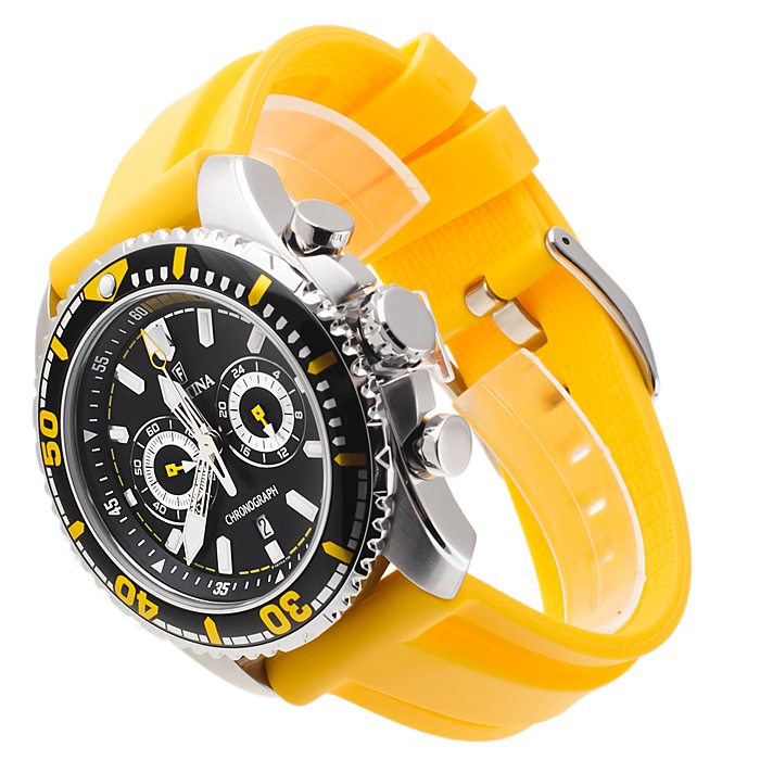 Festina F16574-1 Chronograf sportowy zegarek srebrny - miniatura 4