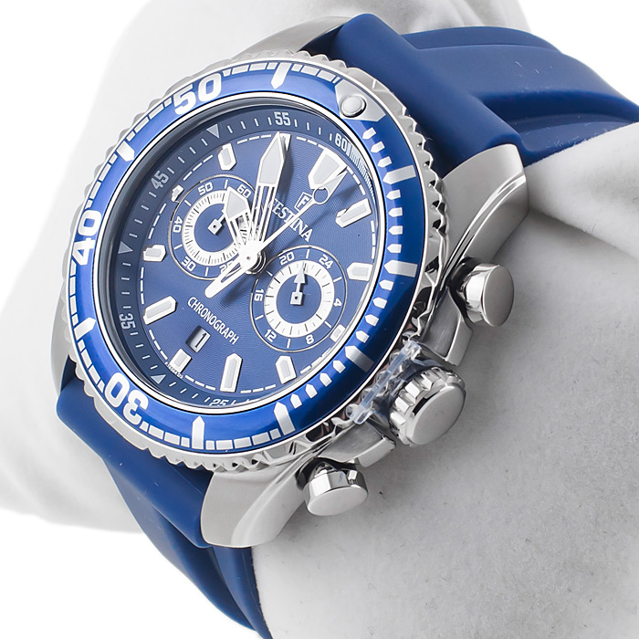 zegarek Festina F16574-3 srebrny Chronograf - miniatura 2