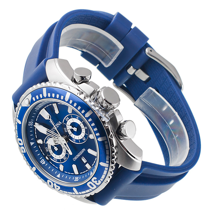Festina F16574-3 Chronograf sportowy zegarek srebrny - miniatura 4