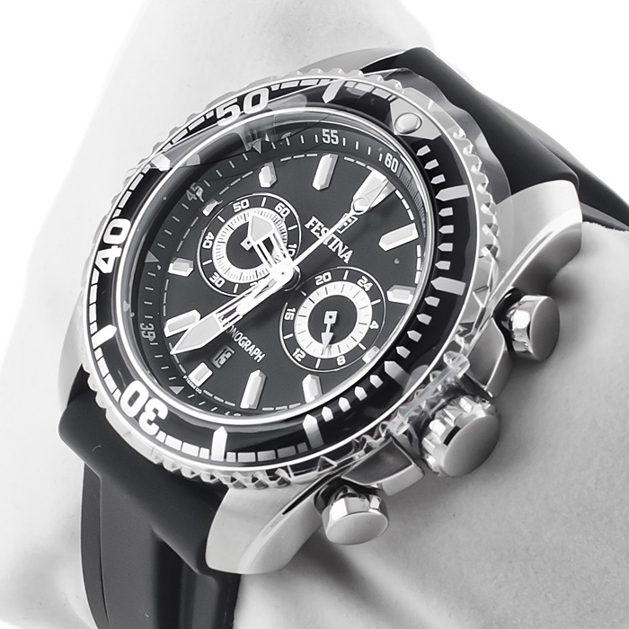 zegarek Festina F16574-4 srebrny Chronograf - miniatura 2
