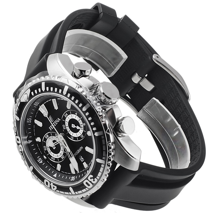 Festina F16574-4 Chronograf sportowy zegarek srebrny - miniatura 4
