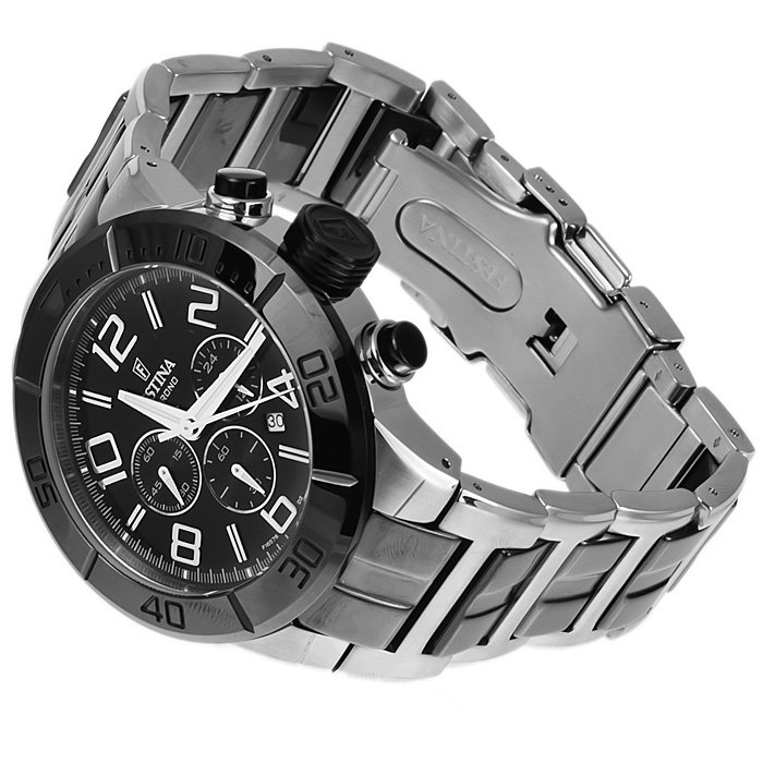 zegarek Festina F16576-2 srebrny Chronograf - miniatura 4